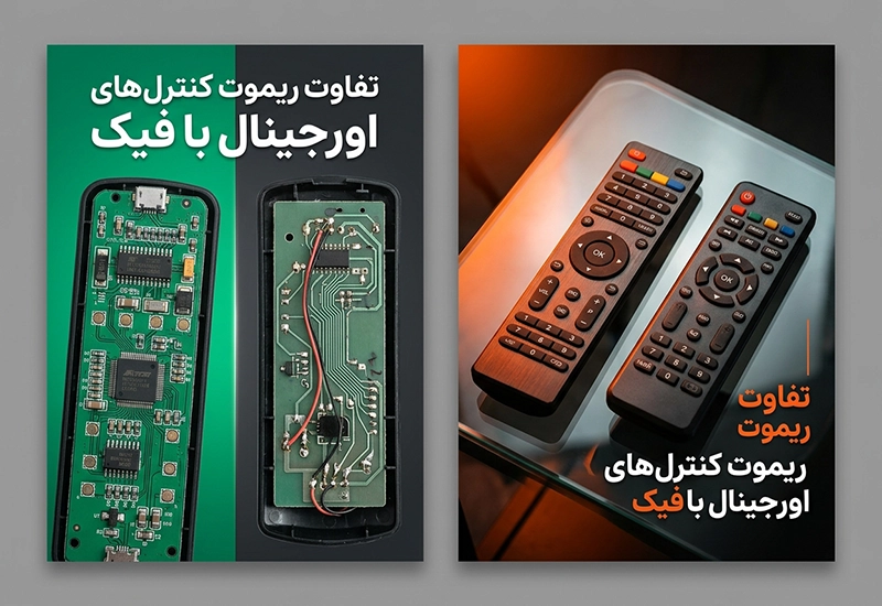تفاوت ریموت کنترل‌های اورجینال با فیک